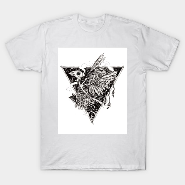 Flight Skull T-Shirt by IrenesGoodies